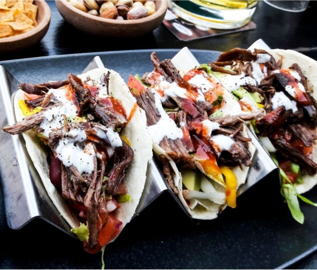 Taco bar for catering events and parties